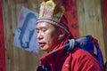 GUIZHOU PROVINCE, CHINA Ã¢â¬â CIRCA DECEMBER 2018: The ritual redeeming the vow. Royalty Free Stock Photo